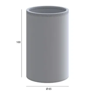 Стакан для зубных щеток Boheme Uno 10974-MW белый матовый